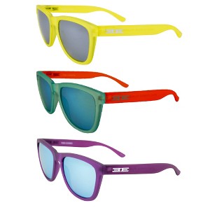 3 Pairs of Epoch Eyewear Vibe Sunglasses with Flash Mirror, Teal Mirror Lenses - 1 of 4