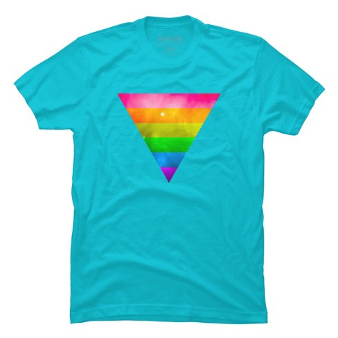 Design By Humans Pride Rainbow Galaxy Triangle By Therandom T-shirt ...