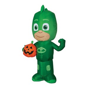 Halloween Express Gekko 42 in Inflatable PJ Masks Gekko Jack-O' Lantern Holiday Decoration - 1 of 1