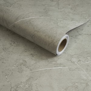 Textured Light Grey Peel and Stick Wallpaper Roll Self-Adhesive Matte Marble Contact Paper Wrap Vinyl (Cover 36 sq. ft.) - 1 of 4