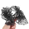 Unique Bargains Women's Fashion Polka Dots Mesh Hair Clips 6.10"x4.72"x2.76" Black 1 Pc - 3 of 4