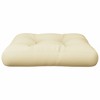 vidaXL 19.7"x19.7"x4.7" Pallet Cushion for Indoor/Outdoor Use - Cream Polyester Fabric with Soft Hollow Fiber Filling - 4 of 4