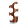 Nambe Vie Wine Rack, Elegant 4-Bottle Holder, Made of Acacia Wood with Alloy Base, 13 Inch Small Wine Rack, Stylish, Perfect for Home Decor & Gifts - 2 of 4