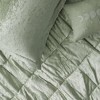 Sapphtopaz Blush Crushed Velvet Comforter Set Duvet Cover Set, Diamond Quilted Bedding Set with Throw Pillows, Machine Washable - 3 of 4