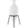 Uniquewise Roman Style Ancient Pointed Amphora Vase on Metal Tripod Stand - 3 of 4