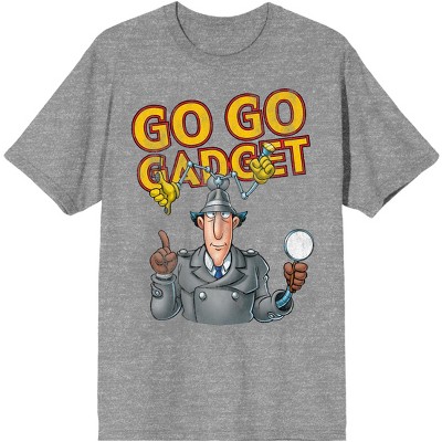 bidragyder ligevægt elleve Classic Inspector Gadget Go Go Gadget Men's Athletic Heather Gray T-shirt :  Target