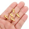 Unique Bargains Metal Bulk Elegant DIY Crafts Jewelry Making Initial Pendants 50 Pcs - 4 of 4