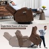 ChicFurnit Living Room Chair Arm Accent Chair Power Lift Recliner with Massage Heat Dual Motor Chair for Living Room, Brown, 35.43"*38.58"*42.91" - 4 of 4
