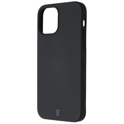 Logiix Silicone Case For Apple Iphone 12 And 12 Pro Smartphones - Black ...