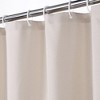 Flax Linen Like 240GSM Heavy Weight Fabric Shower Curtain for Bathroom - 2 of 4