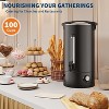 COZONY Coffee Urn Double Wall Commercial Coffee Maker, Large Capacity Hot Coffee & Water Dispenser for Buffet, Catering, Wedding, Black - 4 of 4