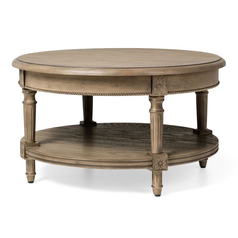 Maven Lane Pullman Traditional Round Wooden Coffee Table, 1 of 8