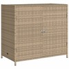 VidaXL Patio Storage Cabinet Beige 32.7"x17.7"x29.9" Poly Rattan - 2 of 4