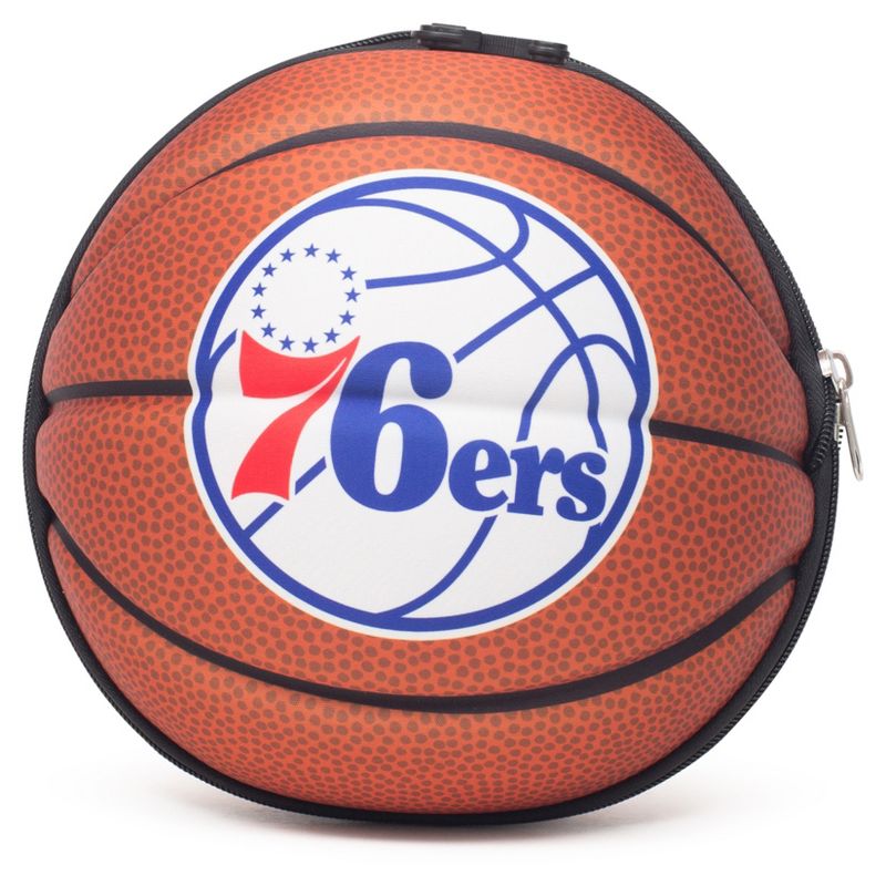 NBA Philadelphia 76ers 10&#34; Collapsible Basketball Duffel Bag, 1 of 6