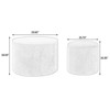 VisioGear 2-Piece Round Storage Ottoman, Equipped with a Drum Shaped Small Stool, Storage Space, and Desktop Panel, Beige, 23.62"*23.62"*16.53" - 3 of 4