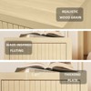 Modern Wooden Nightstand Bedside Table with Drawer and Open Storage - 3 of 4