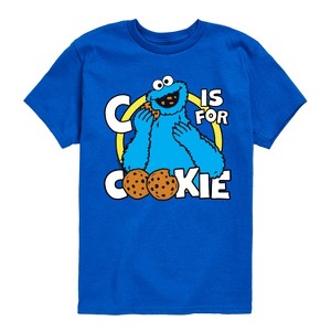 Boys' - Sesame Street - Cookie Monster Short Sleeve Graphic T-Shirt - 1 of 4