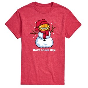 Men's - Garfield - Have An Ice Day Christmas Short Sleeve Graphic T-Shirt - 1 of 4