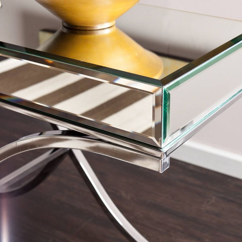 Lillian Console Table Chrome/Mirror - Aiden Lane, 4 of 6