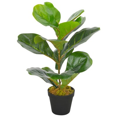 vidaXL Artificial Plant Green and brown Plastic Medium Decorative Inlays