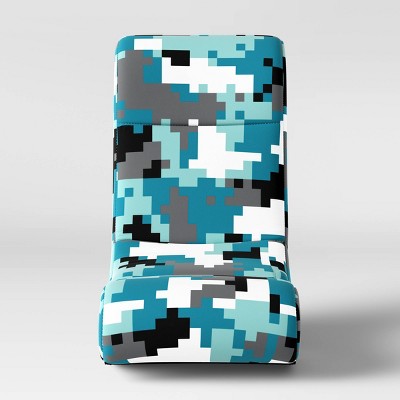 Kids Gaming Chair Camo Blue Pillowfort Target