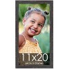 PosterPalooza | Shabby Chic Black Picture Frame - UV Acrylic, Foam Board Backing, Hanging Hardware - 2 of 4