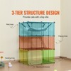 VEVOR Large 3-tier Cat Cage, 28 x 28 x 41", DIY Detachable Metal Wire Durable Cat Enclosure, with Large Hammock 2 Ramp Ladders - 3 of 4