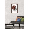 Trends International NFL Cincinnati Bengals - Drip Helmet 20 Framed Wall Poster Prints - 2 of 4