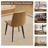KTMBDW Upholstered Dining Chairs Set of 4, PU Leather Dining Room Kitchen Side Chair with Padded Seat for Restaurant/Cafe, Brown - 4 of 4