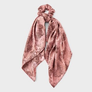 Paisley Print Scarf Tail Hair Twister - Universal Thread™ Red - 1 of 3