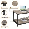 Yaheetech Wood Industrial Coffee Table with Storage Shelf for Living Room - 4 of 4