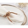 Saro Lifestyle Napkin Holder Rings With Knotted Rope Design (Set of 4) - 4 of 4