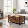 Hausource 41.7" Lift Top Coffee Table with Hidden Storage, Drawers & Side Cabinet for Living Room - 2 of 4