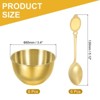 Unique Bargains Stainless Steel Seasoning Condiment Appetizer Sauce Dishes 3.4" and Spoons 6 Sets - 2 of 4