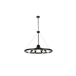 Elegant Lighting Thora 32 inch Pendant Light in Black - 1 of 4