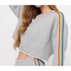 Women's Rainbow Cropped Pullover Top - SPIRITUAL GANGSTER - 4 of 4