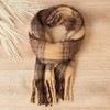 Design Imports Cozy Plaid Scarf - Brown - 2 of 4