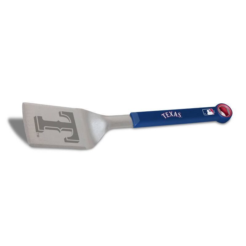 MLB Texas Rangers Stainless Steel BBQ Spatula with Bottle Opener, 2 of 5