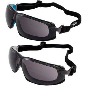 2 Pairs of Global Vision Eyewear Sunn Up Safety Motorcycle Glasses with Smoke, Smoke Lenses - 1 of 4