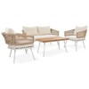 Maggift Patio Seating Sets, Comfortable Seating Set, Designed for Tranquil Backyard Relaxation, Ideal for Entertaining, Beige, 51.2"*27.8"*28" - 3 of 4