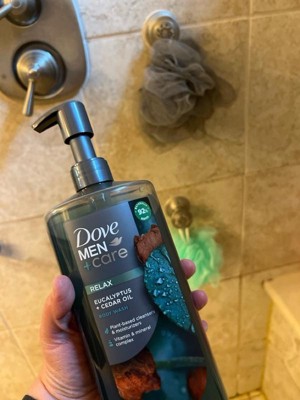 Dove Men+care Relax Plant Based Body Wash - Eucalyptus & Cedar Oil - 26 ...