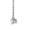 Pompeii3 1/3Ct Oval Shape Sideways Solitaire Diamond Necklace in White or Yellow Gold - 2 of 3