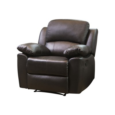 target leather recliner