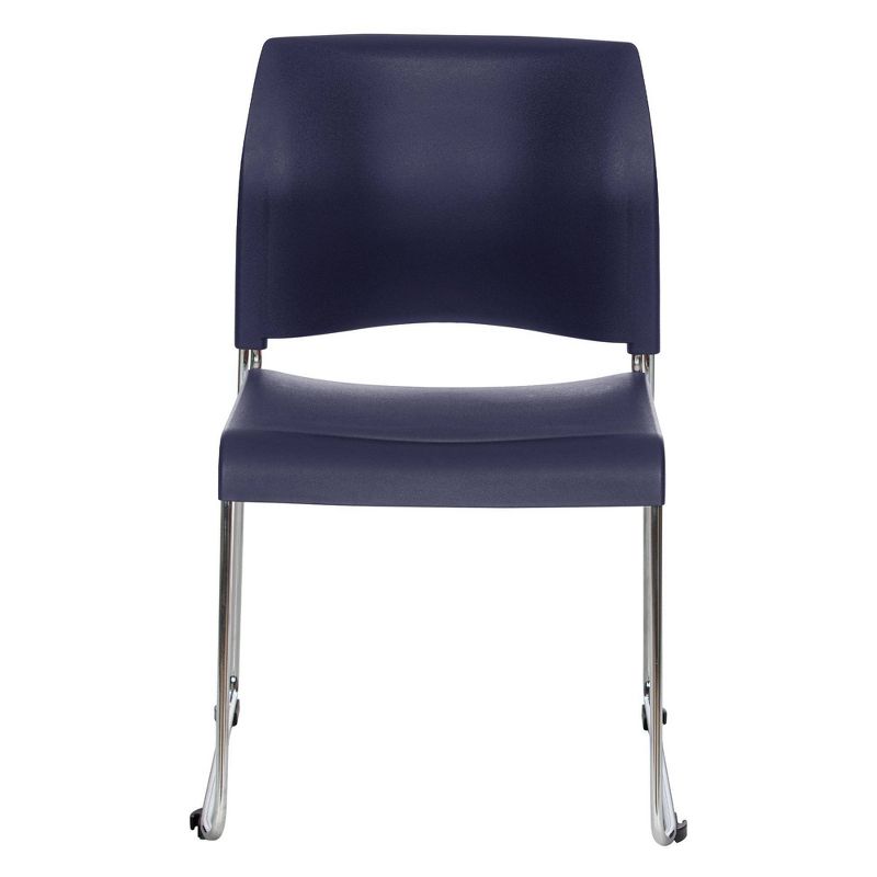 Hampden Furnishings 4pk Jody Collection Plastic Stack Chair Blue, 3 of 6