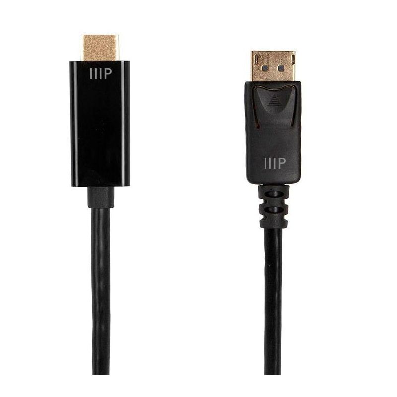 Monoprice DisplayPort to HDTV Cable - 2 Meter - Black | 4K@60Hz - Select Series, 1 of 7