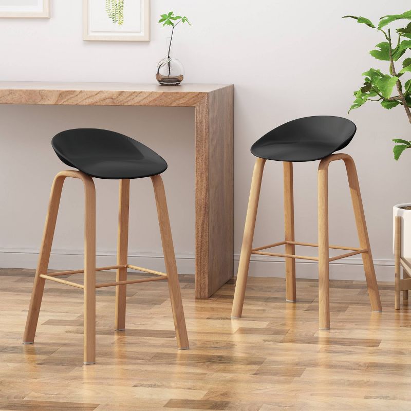 Set of 2 Commodore Modern Barstool - Christopher Knight Home, 4 of 9