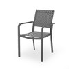 NicBex Set of 2 Outdoor Modern Dining Chair Aluminum with Mesh Seat-Christopher Knight Home - 4 of 4