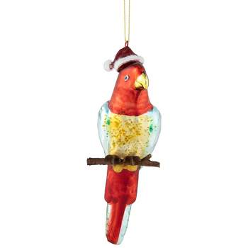 Northlight 6.5" Tropical Bird Glass Christmas Ornament