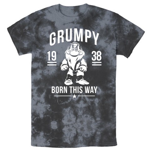Men s Snow White And The Seven Dwarfs Grumpy Born This Way T shirt Target