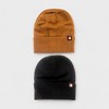 Canada Weather Gear Men's 2-Pack Ribbed Knit Beanies - Warm & Stylish Winter Hats - 2 of 3